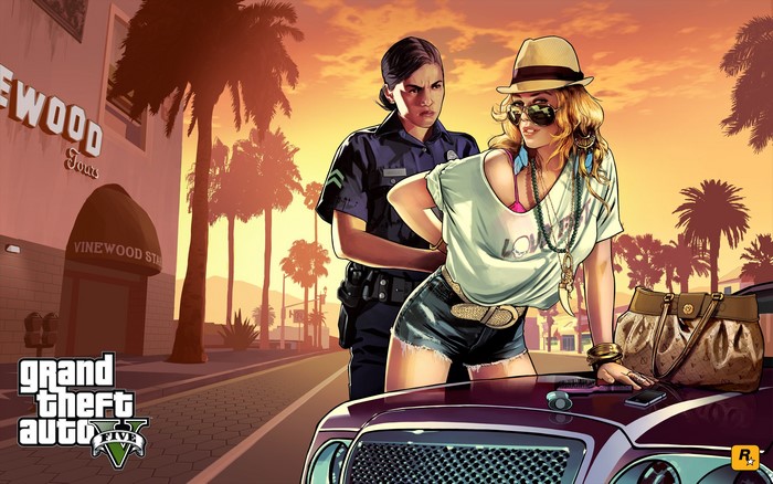 Tracey De Santa arrested by police in Grand Theft Auto V