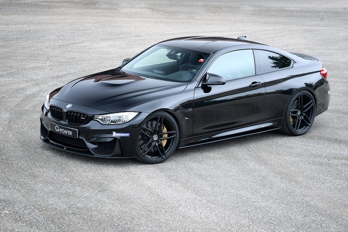 Black G-Power BMW M4 Coupe on asphalt