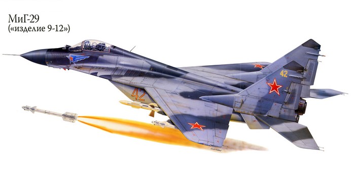 MiG-29 "Izdelie 9-12" Fighter Jet Launching Missile