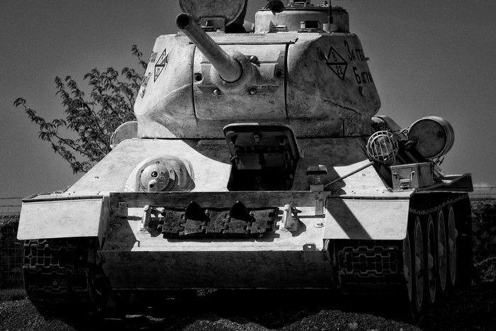T-34-85 tank with markings