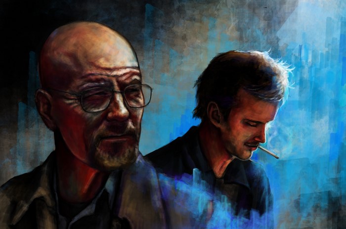 Walter White and Jesse Pinkman from Breaking Bad Painting