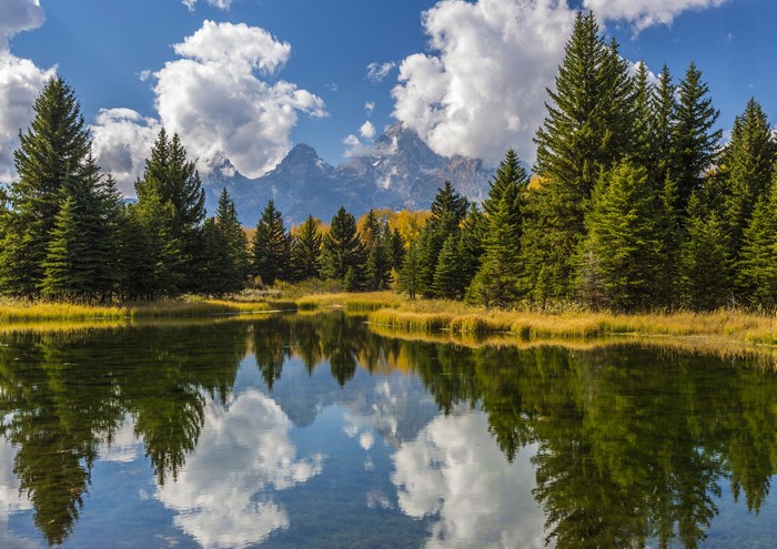 Grand Teton National Park Lake with Mountains