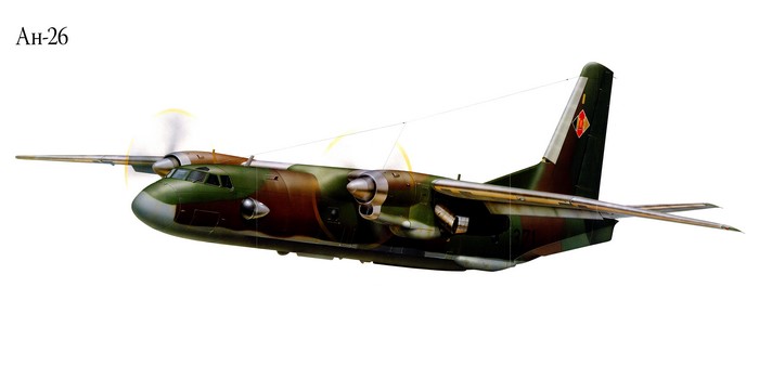 An-26 Airplane Painting Art