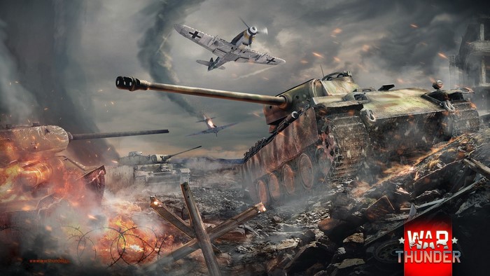 War Thunder: German Panther and Soviet Tanks in Battle