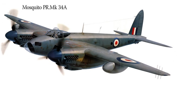 Mosquito PR.Mk 34A Airplane Painting Art