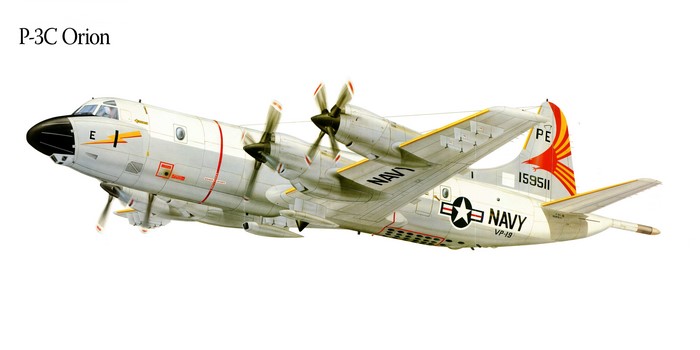 P-3C Orion Airplane Painting Art