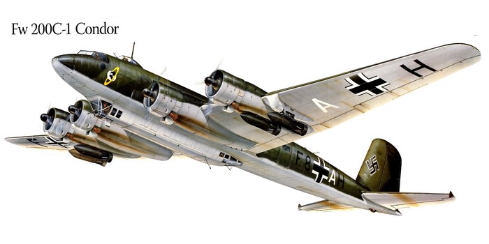 Fw 200C-1 Condor Airplane Painting Art