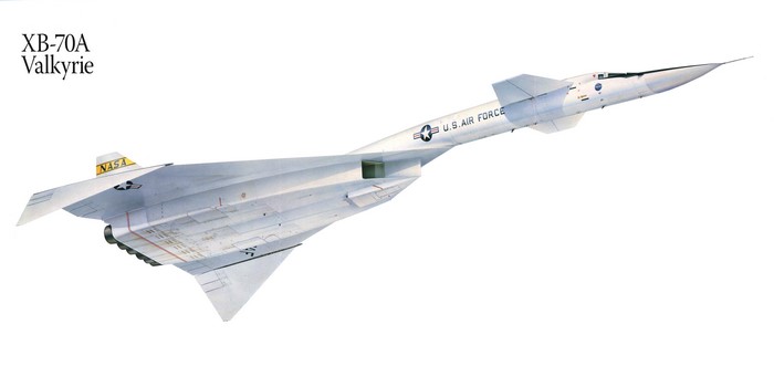 XB-70A Valkyrie Airplane Painting Art
