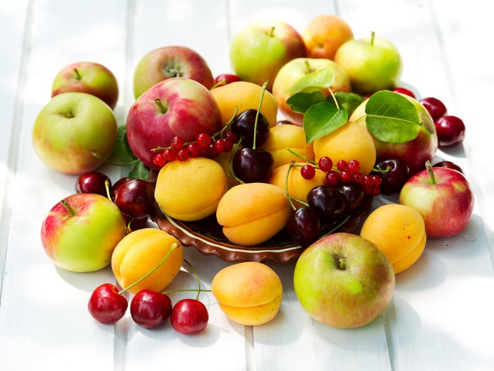 Fruit: Apples, Cherries, and Apricots