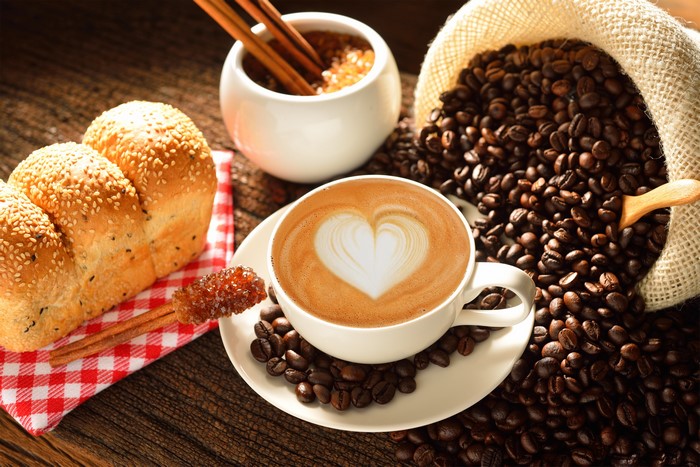 Coffee with Buns and Sugar