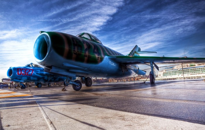 4K HDR Mig-15 Fagot Fighter Airplanes