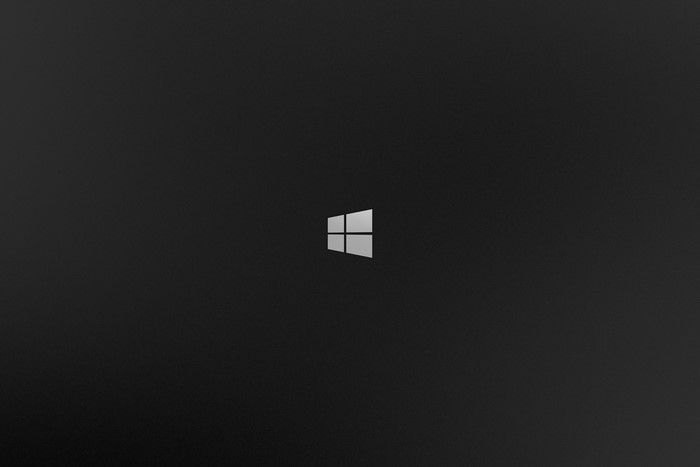 Windows Logo on Black Background