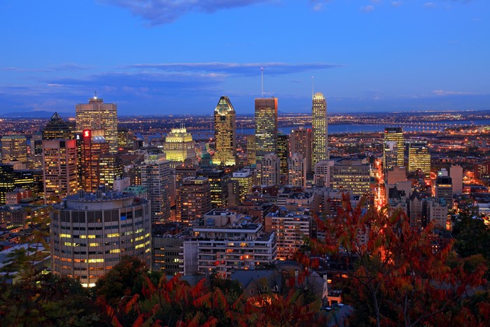 Montreal Skyline at Dusk, Canada