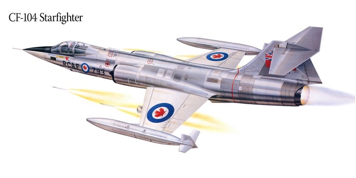 CF-104 Starfighter Airplane Painting