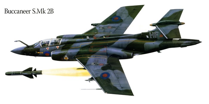 Blackburn Buccaneer S.Mk 2B launching a missile