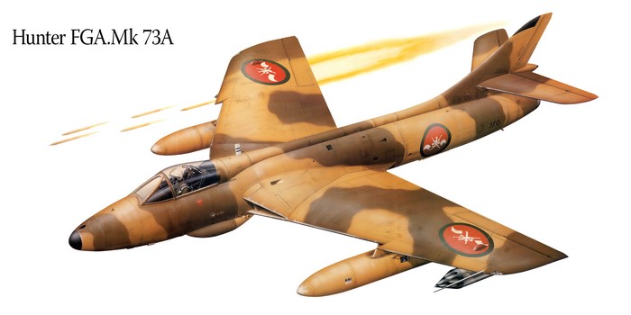 Hunter FGA.Mk 73A aircraft in flight