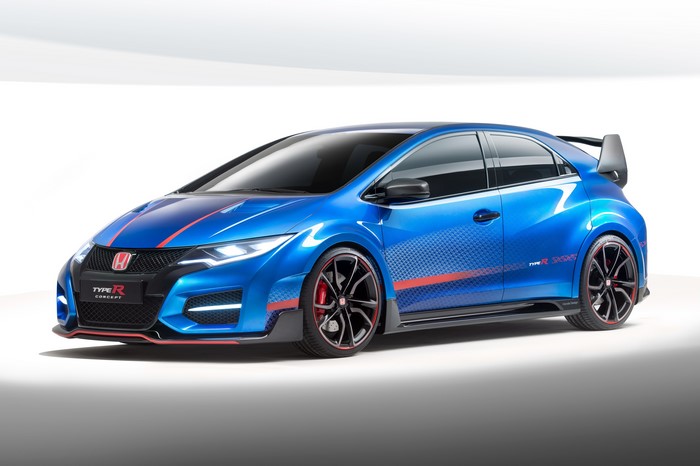 Blue Honda Civic Type R Concept Car