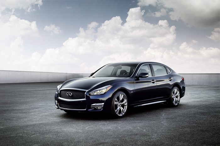 Blue 2015 Infiniti Q70L Sedan