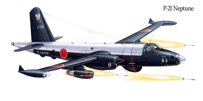 P-2J Neptune Airplane Painting Art