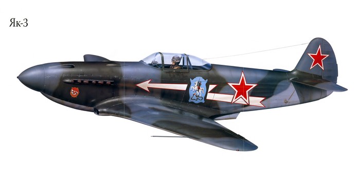 Yak-3 Airplane Painting Art