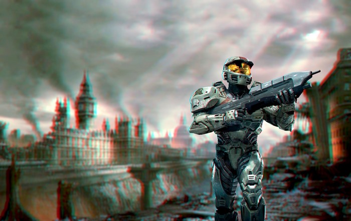 Master Chief from Halo in London