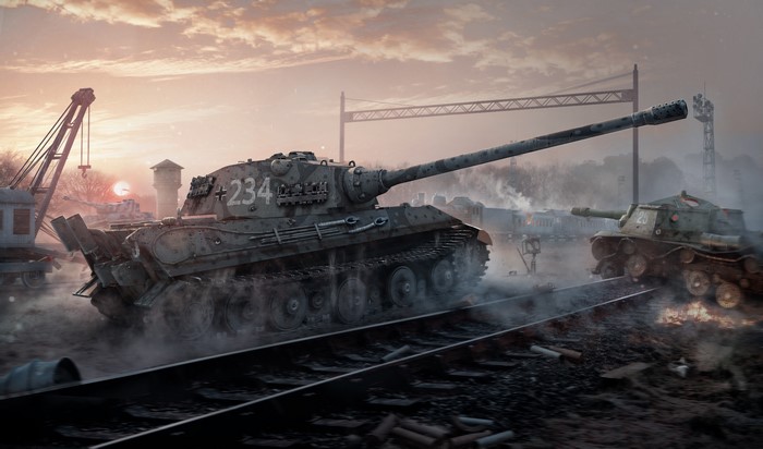 Tanks on Train Tracks in World of Tanks
