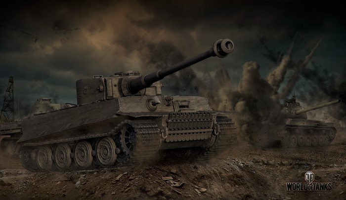 Tiger tanks in World of Tanks battle