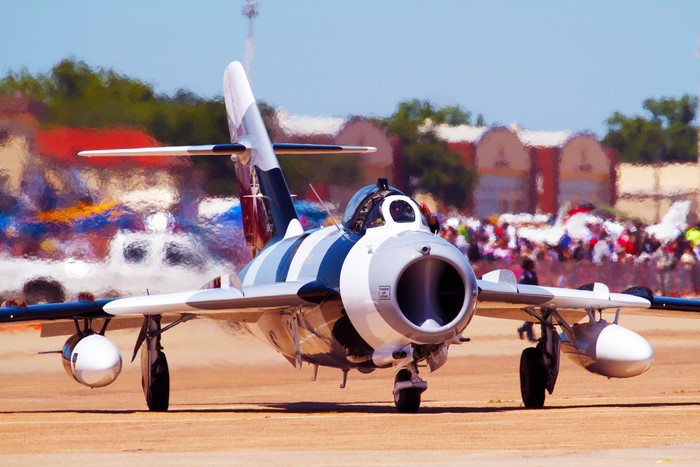 Mig-17 Fresco Fighter Airplane on Tarmac