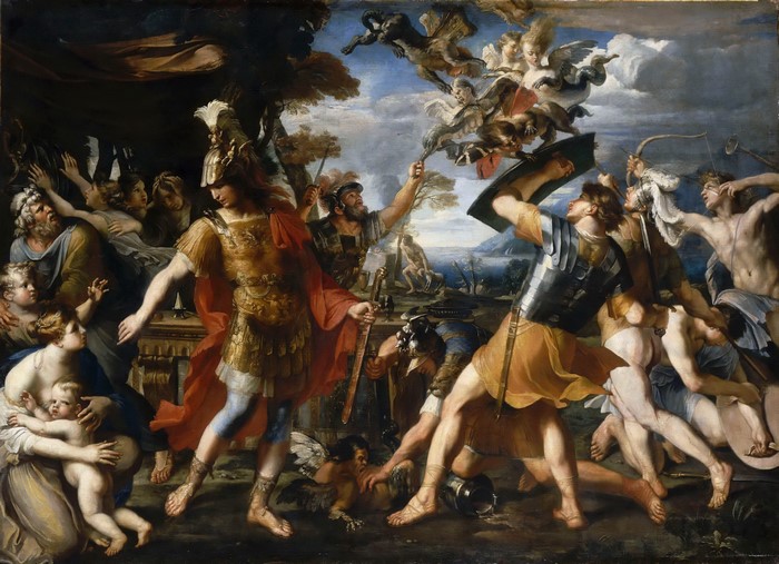 Francois Perrier Aeneas and his Companions Fighting the