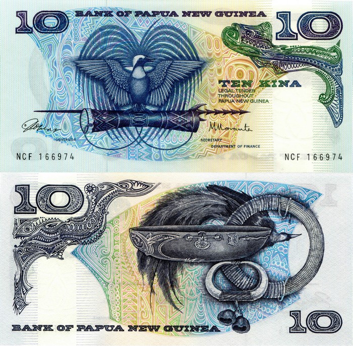 10 Kina Banknote of Papua New Guinea