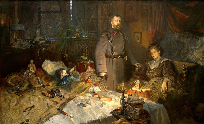 Confinement Scene in Alexander Palace 1917