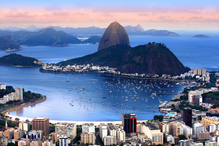 Sugarloaf Mountain and Guanabara Bay, Rio de Janeiro, Brazil