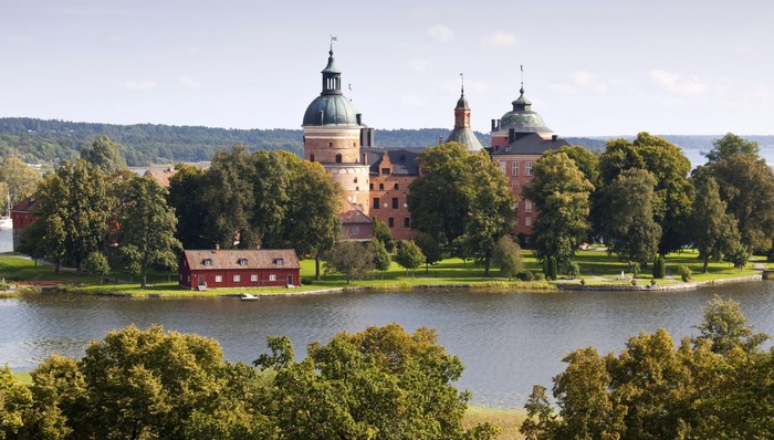 Gripsholm Castle, Sweden, on a River