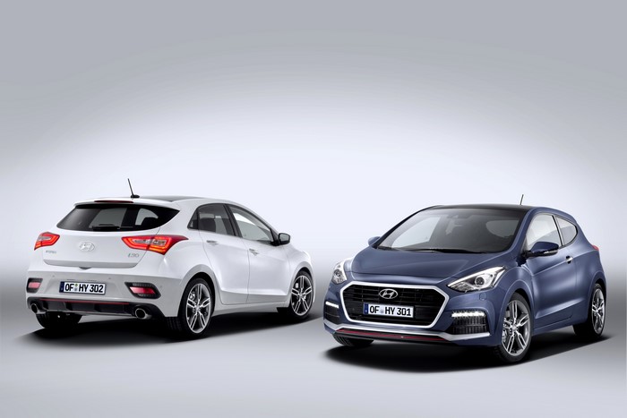 Two Hyundai i30 Turbo cars