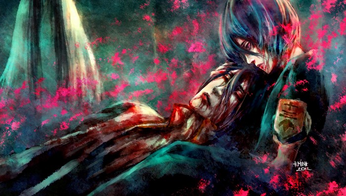 Kuchiki Rukia and Kuchiki Byakuya from Bleach