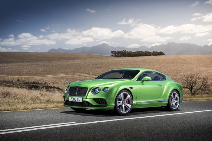 Bentley Continental GT Speed on a road