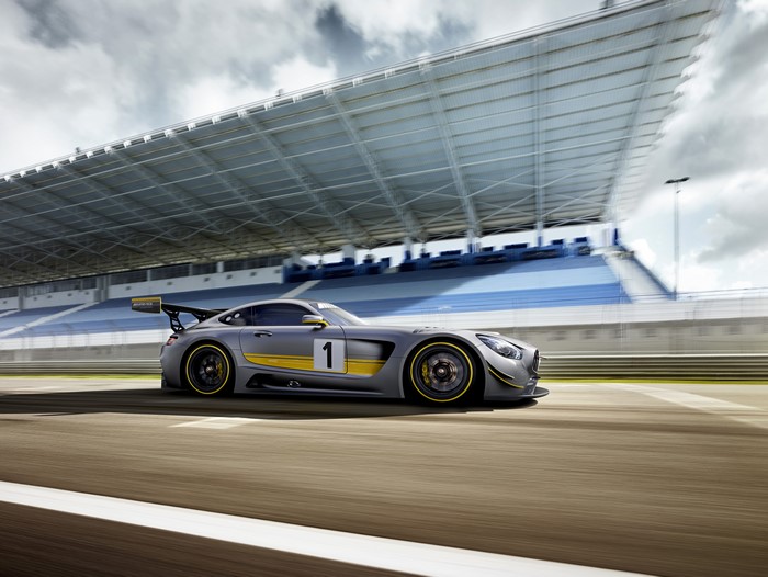 Mercedes-Benz 2015 GT3 AMG on Race Track