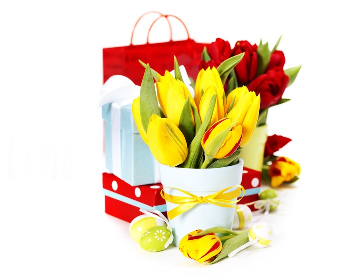Easter Tulips and Gifts