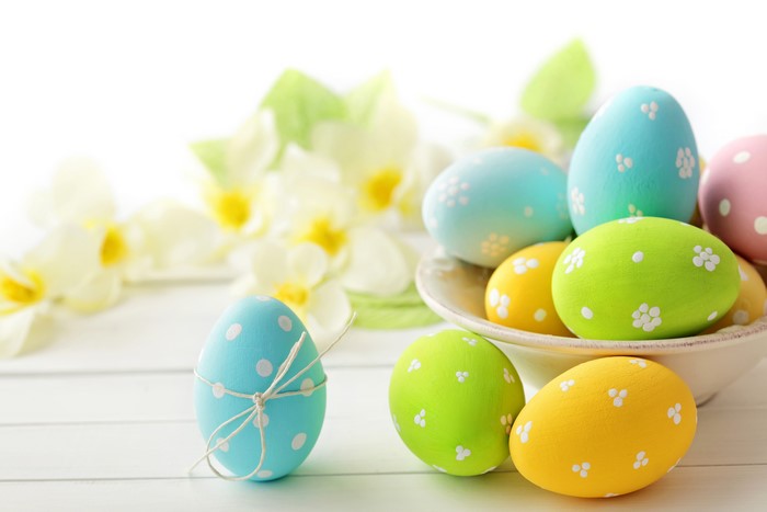 Easter Eggs with Flowers
