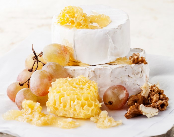 Cheese, Grapes, Honeycomb, and Walnuts Platter