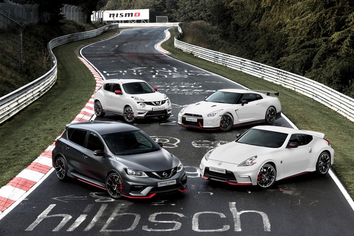 Nissan Nismo Cars on a Race Track