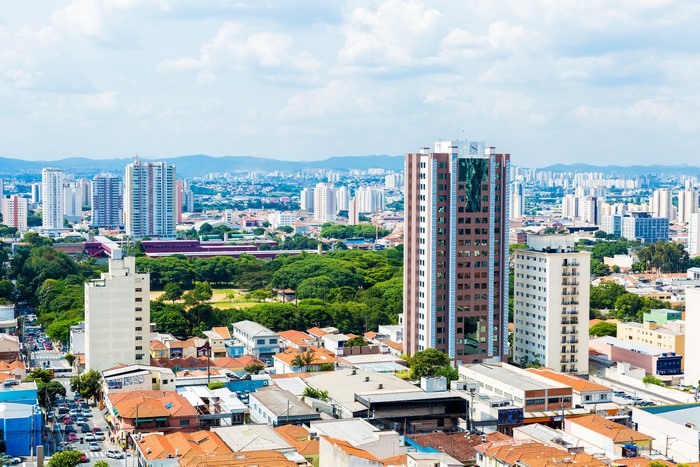 4K Sao Paulo Brazil Megapolis Cityscape