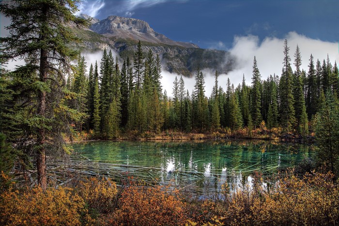 Lake and Mountains in Banff National Park, Canada
