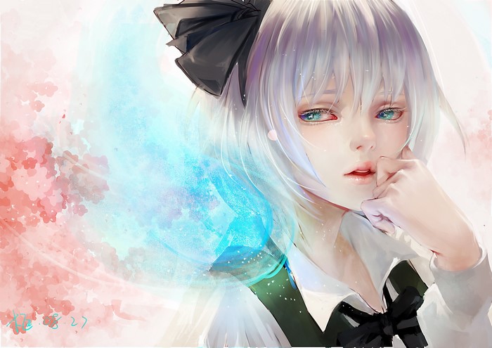 Konpaku Youmu from Touhou Collection with a bowknot