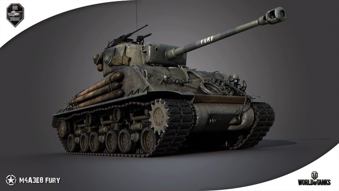 M4A3E8 Fury Tank from World of Tanks