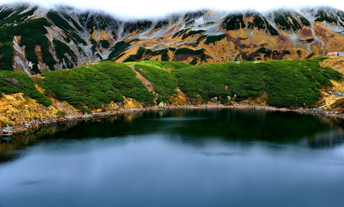 4K Mountains and Lake in Toyama, Japan