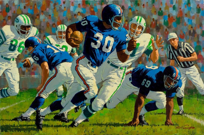 Arthur Saron Sarnoff American Football Painting