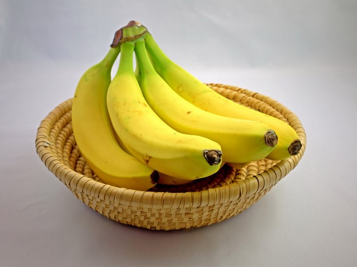 Bananas in a woven basket