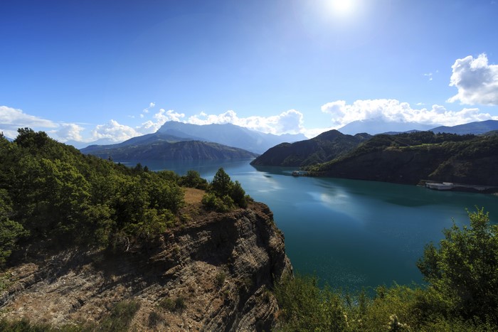 Lake and Mountains in France