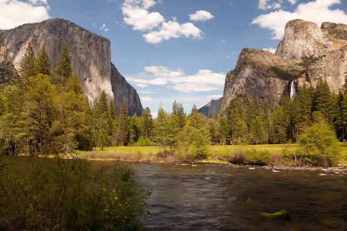 Yosemite National Park Mountains and River